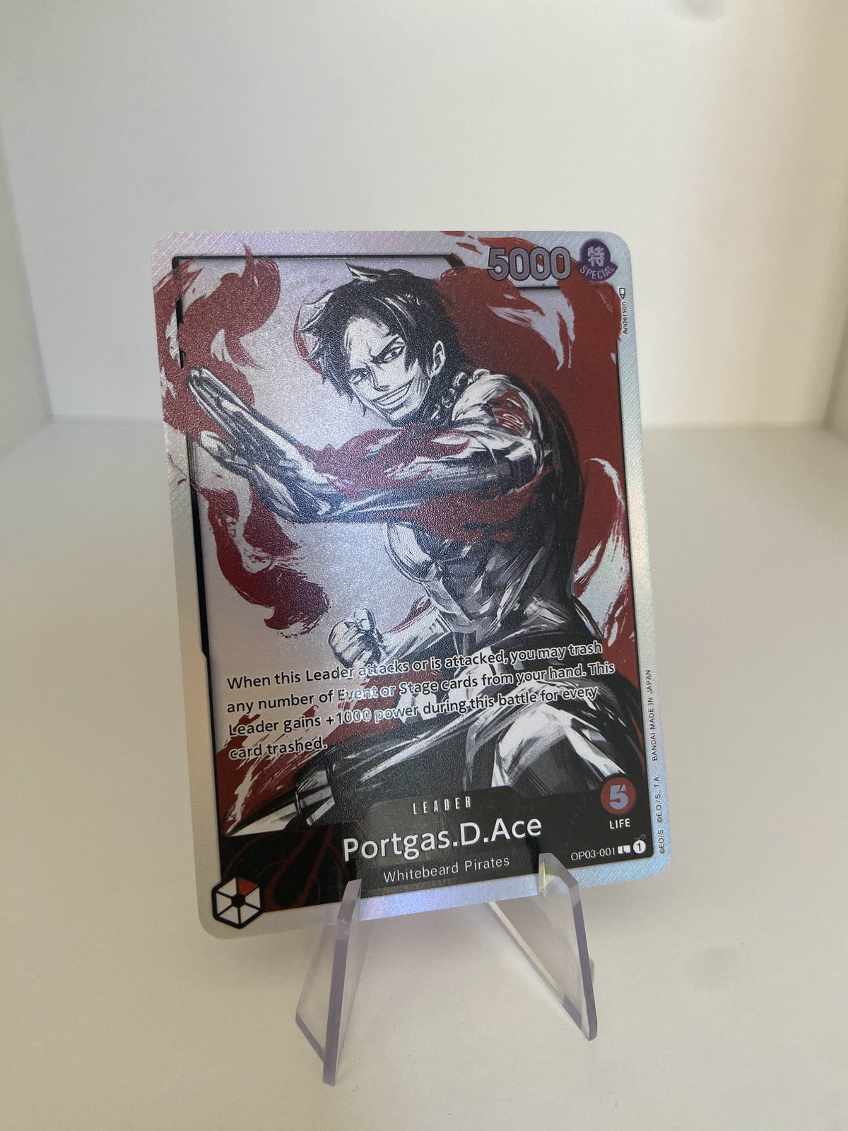 Portgas.D.Ace LEADER ALT (OP03-001) (V.2) (EN)