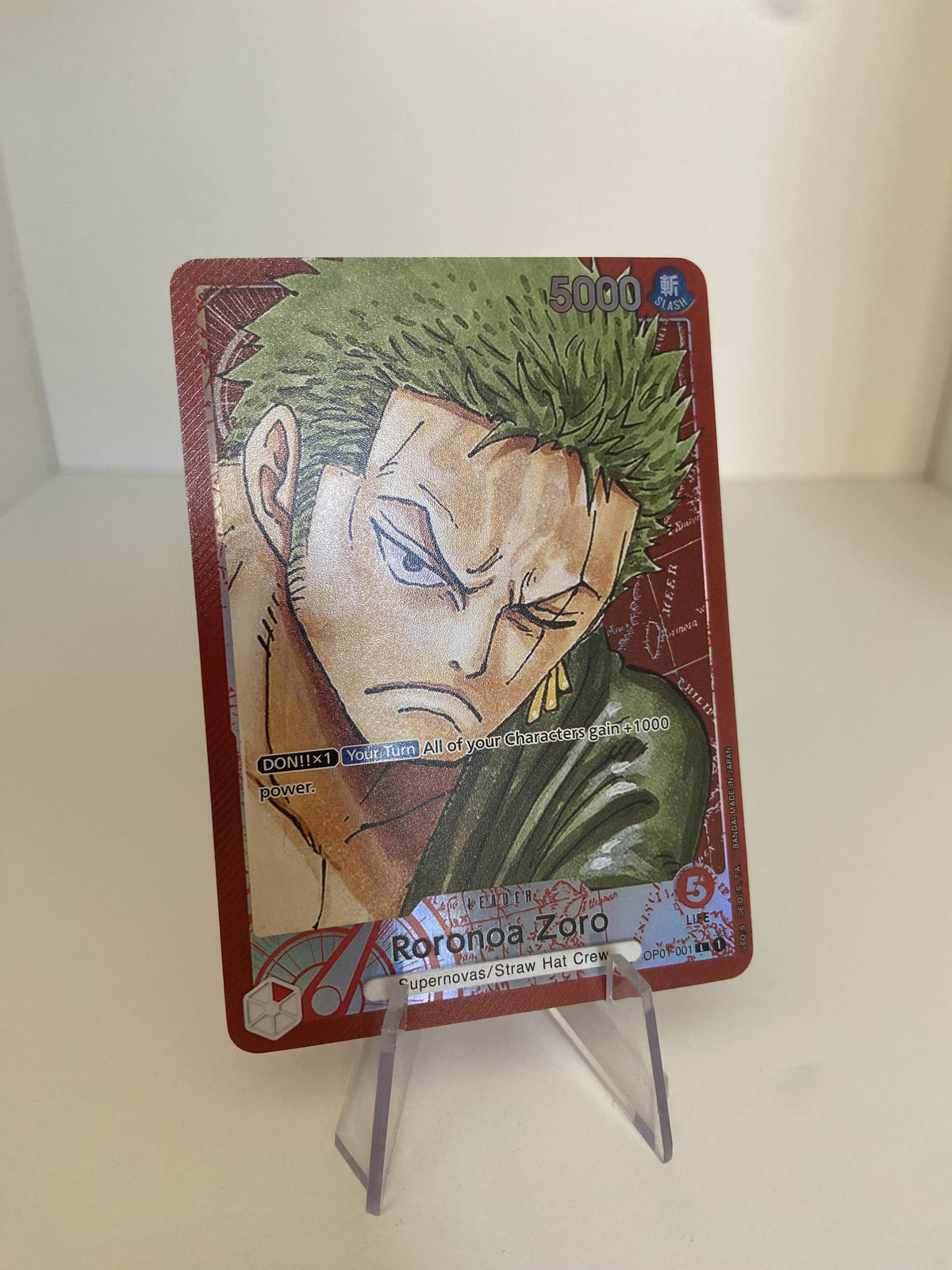 Roronoa Zoro LEADER ALT (OP01-001) (V.2) (EN)