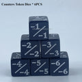 Set of 6 Counter token Dice (for power and cost)