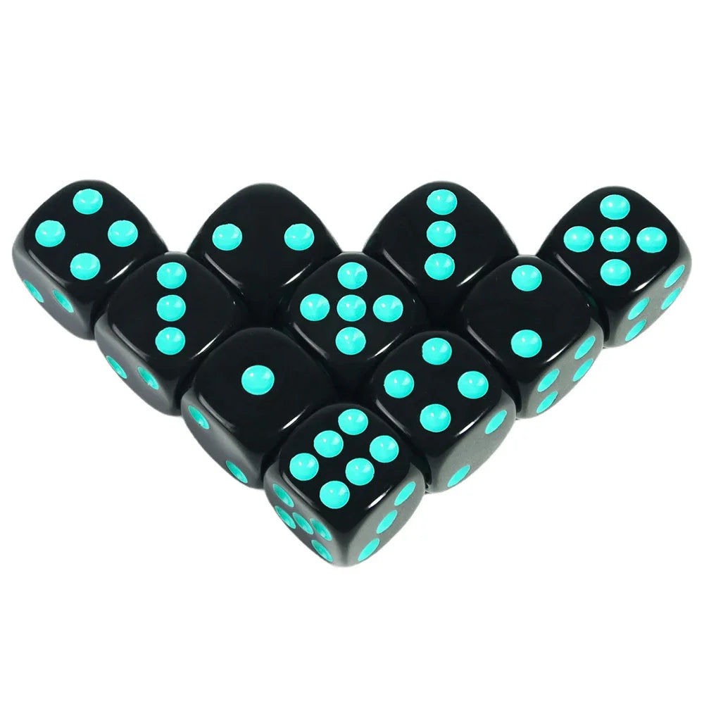 Set of 10 Dice (D6) - all color