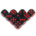 Set of 10 Dice (D6) - all color
